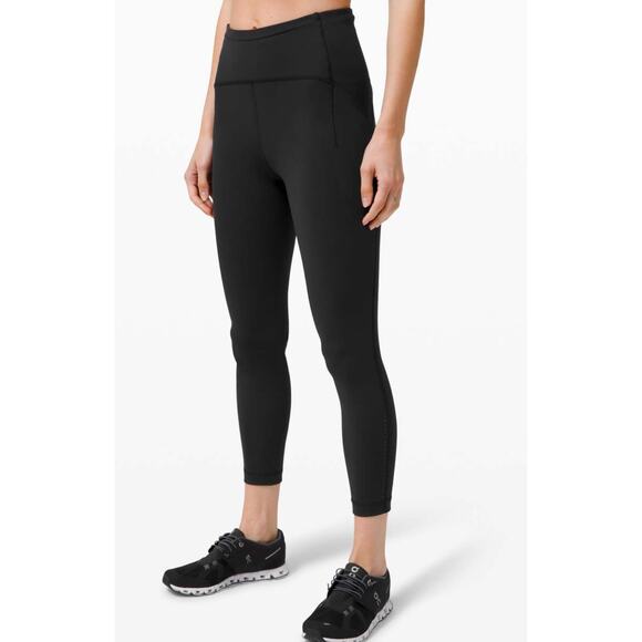 Lululemon Black Swift Speed Leggings Size 8 - Picture 1 of 10